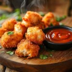 keto chicken nuggets fresh from air fryer