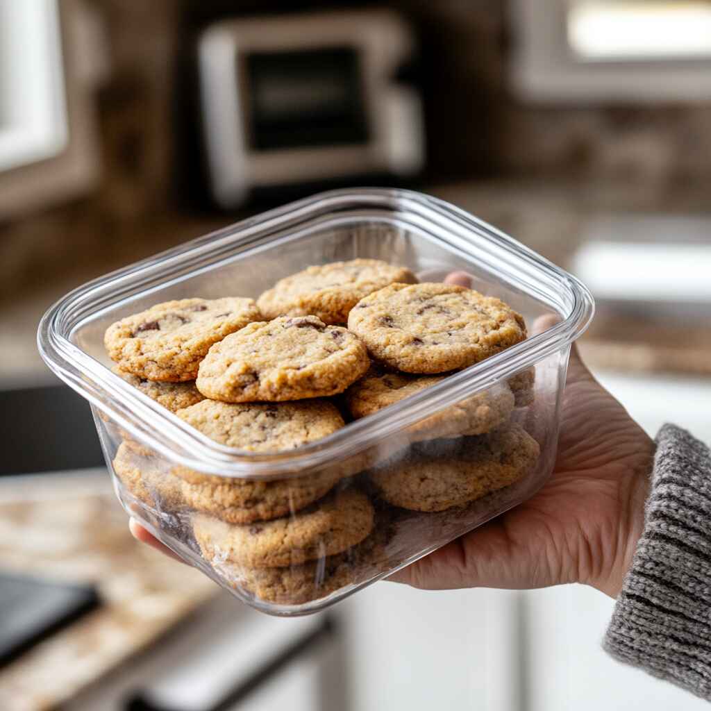 Storing keto cottage cheese chocolate chip cookies in freezer Storing keto cottage cheese chocolate chip cookies in freezer