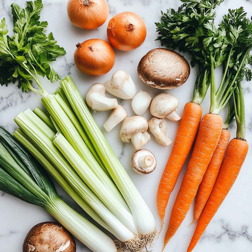 best-vegetables-for-broth.jpg Fresh vegetables used in vegetable broth