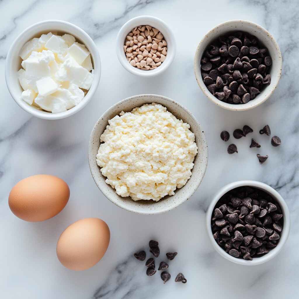 keto-cookie-ingredients-flat-lay.jpg Ingredients for keto cottage cheese chocolate chip cookies