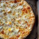 keto cottage cheese egg pizza crust fresh from oven