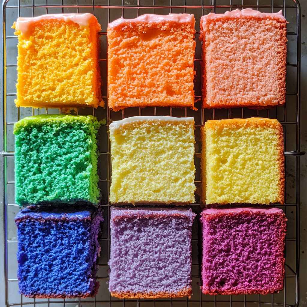 rainbow-cake-layers-prep.jpg Rainbow cake layers cooling