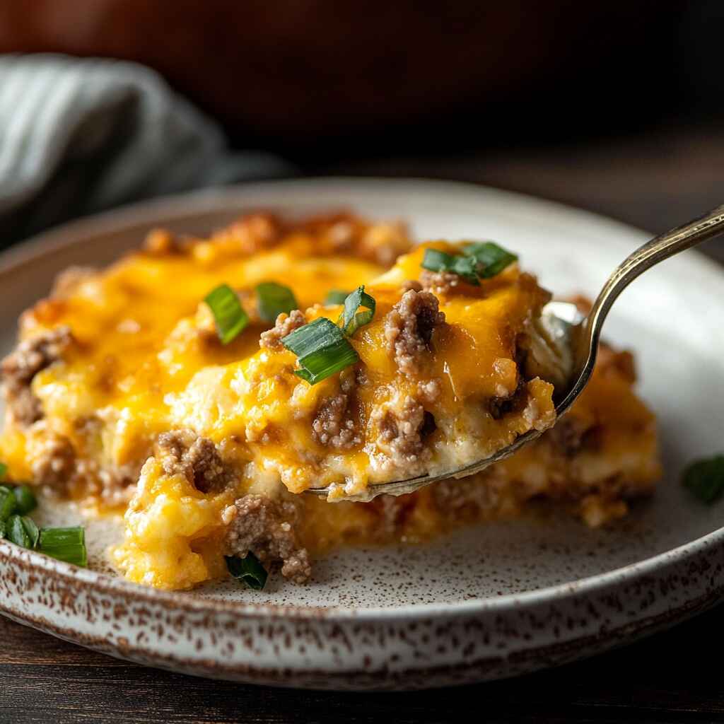 serving-keto-casserole.jpg Serving keto chicken and broccoli casserole