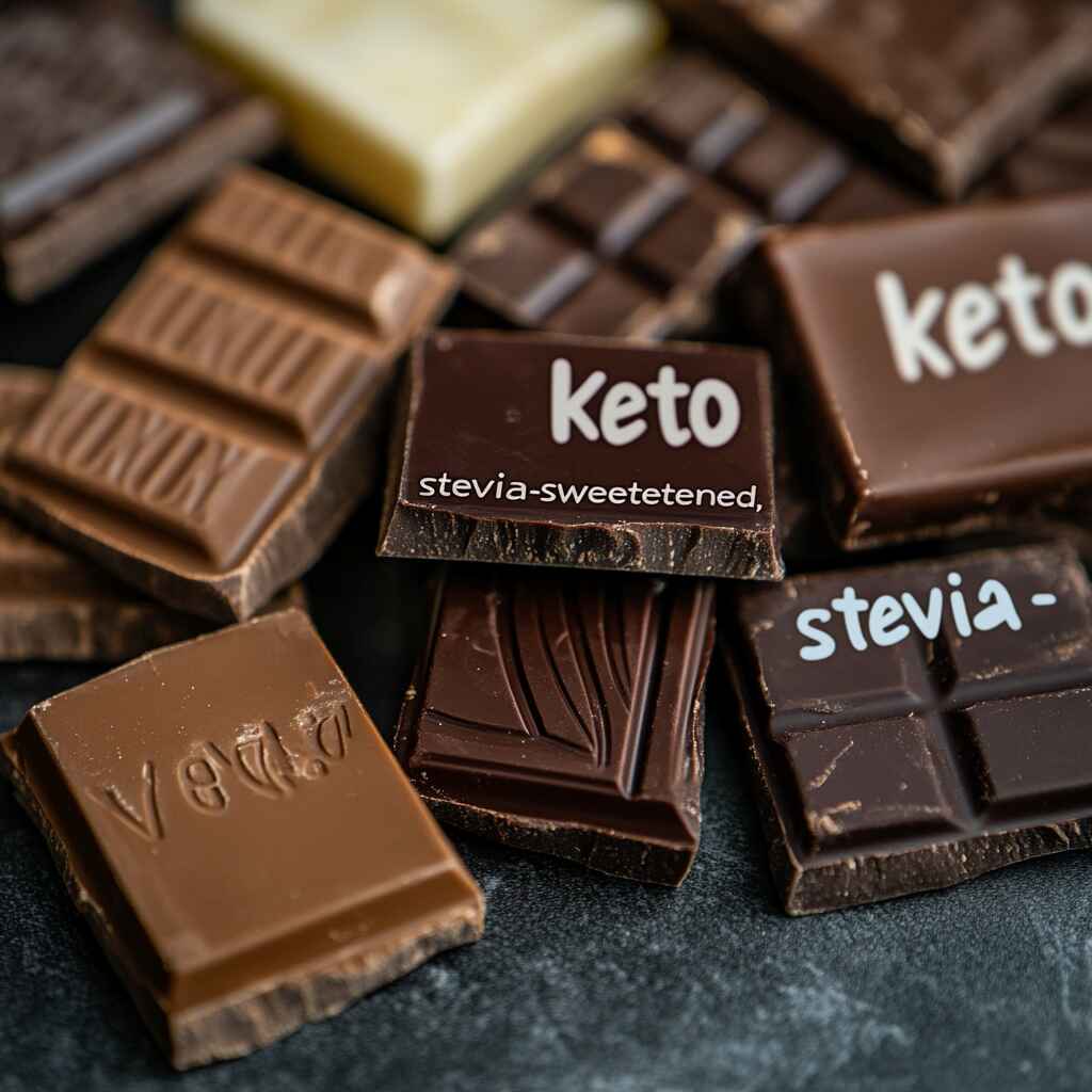 sugar-free-chocolate-bars.jpg Healthy chocolate sugar free dessert bars with natural sweeteners