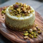 Healthy pistachio dessert made with natural ingredients