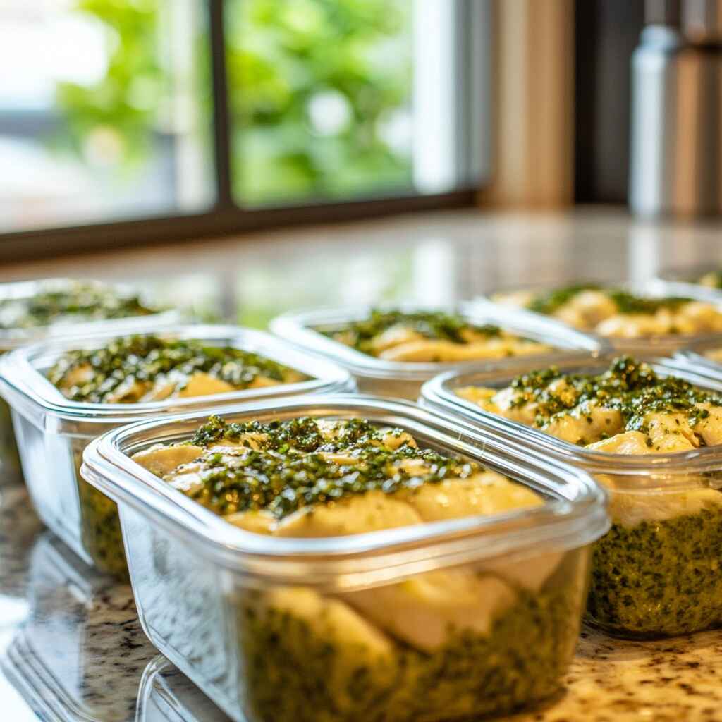 alfredo-pesto-keto-meal-prep. sauce Alfredo pesto keto meal prep