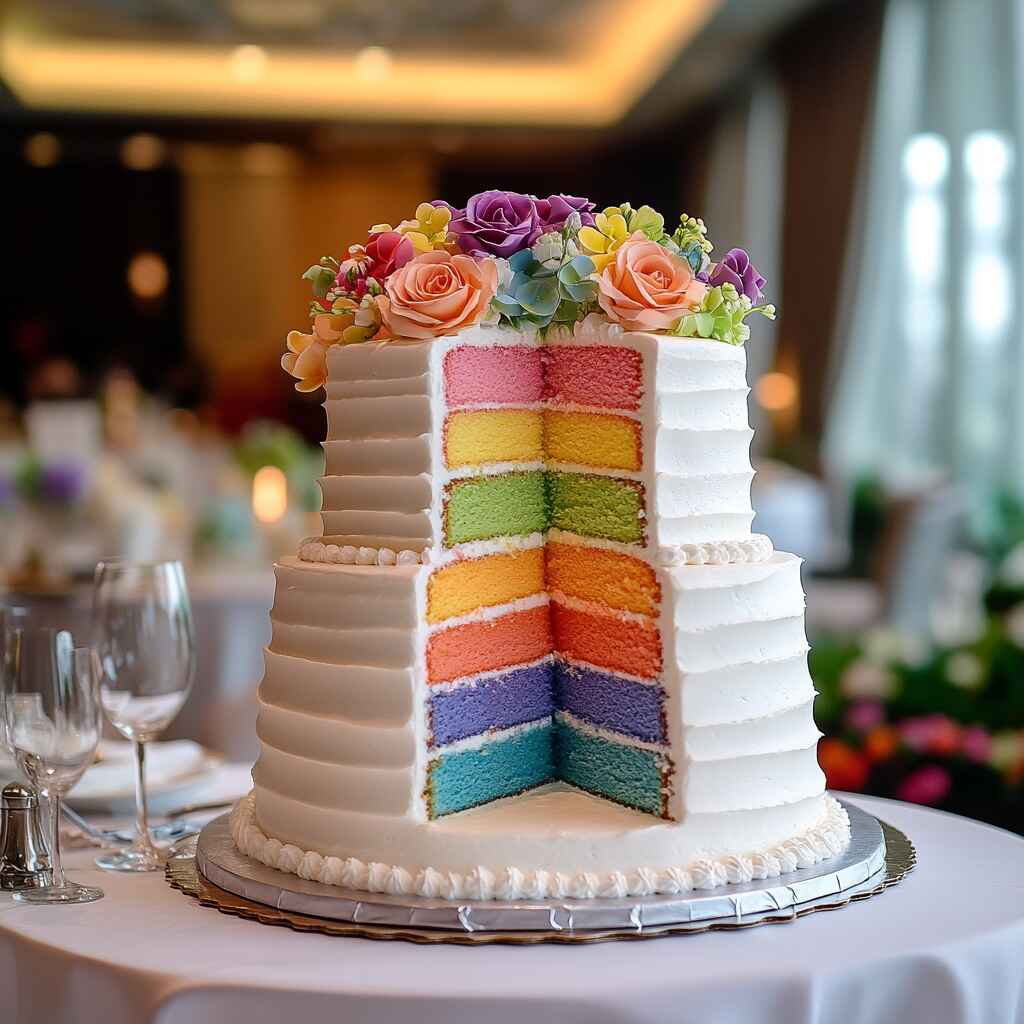 u7283533126_Rainbow_wedding_cake_with_a_clean_white_fondant_e_b2612ab1-b65f-4e2f-bc2e-9df452436b8d_1 Rainbow wedding cake slice