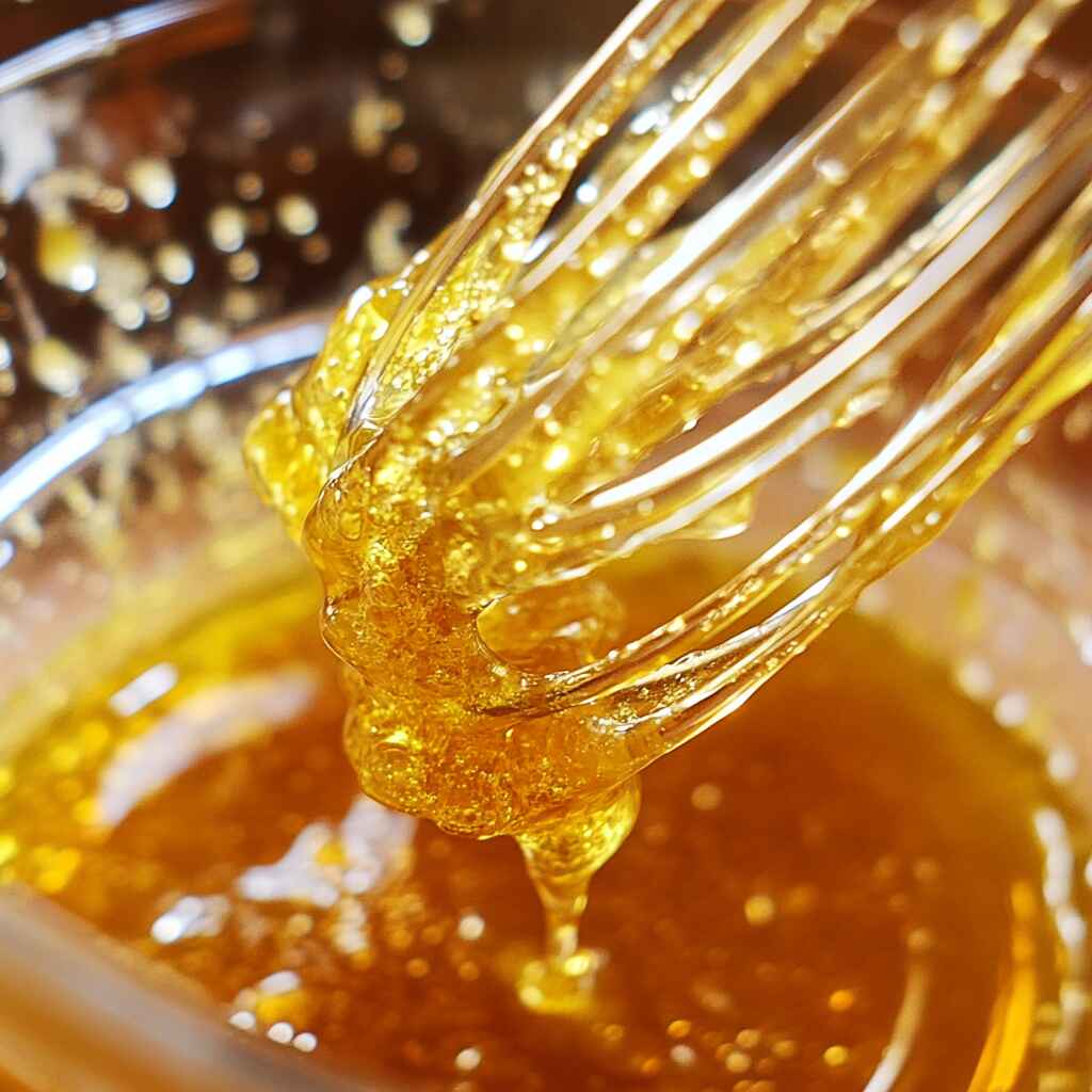 honey-mustard-marinade-making Preparing honey mustard marinade for salmon