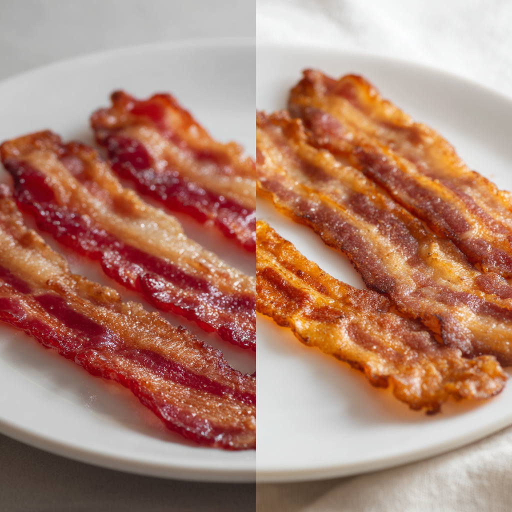 vegan-vs-regular-bacon.jpg Vegan bacon recipe nutrition comparison
