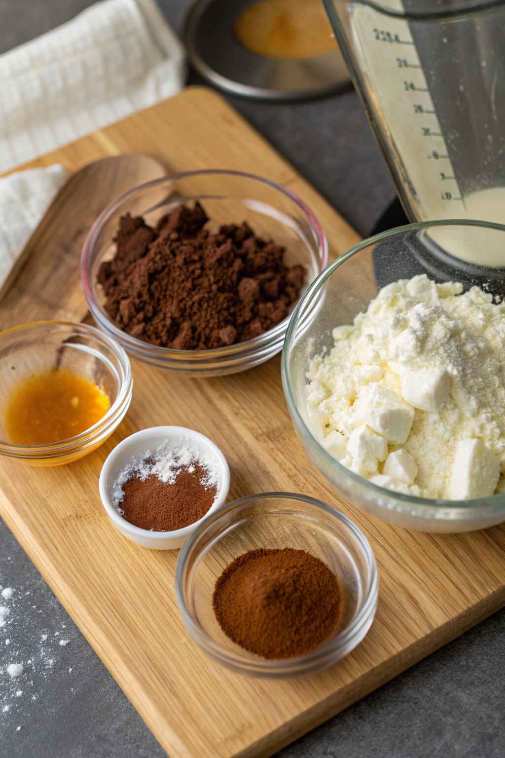 ingredients for high-protein cottage cheese chocolate mousse ingredients for high-protein cottage cheese chocolate mousse